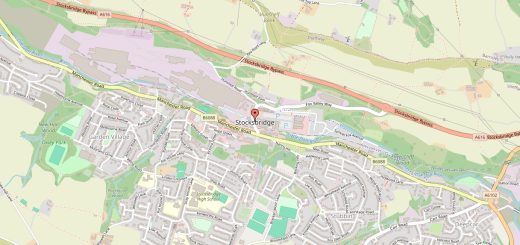Sheffield map of Stocksbridge